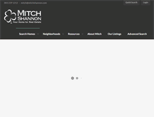 Tablet Screenshot of mitchshannon.com